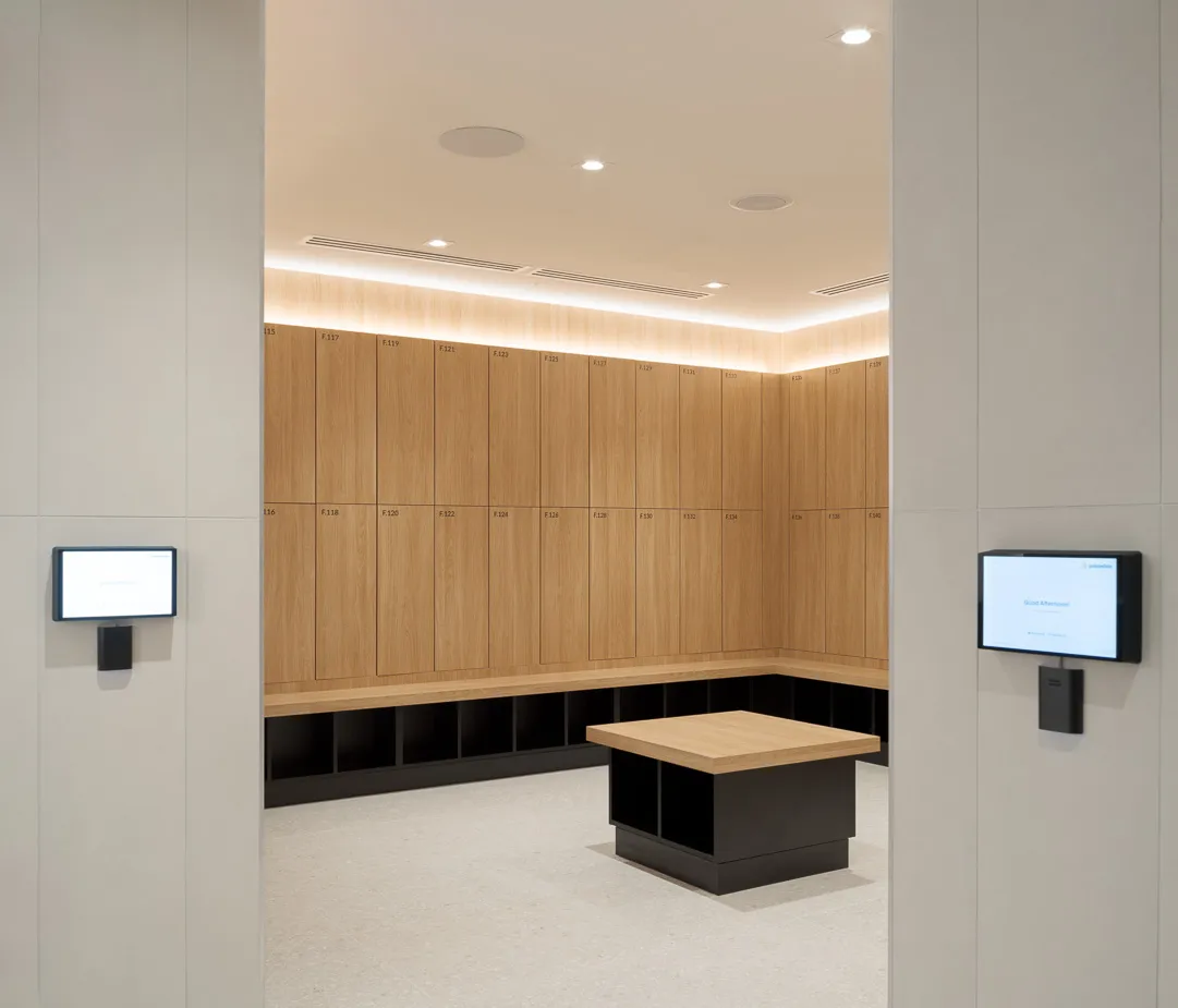 End-of-trip smart locker installation