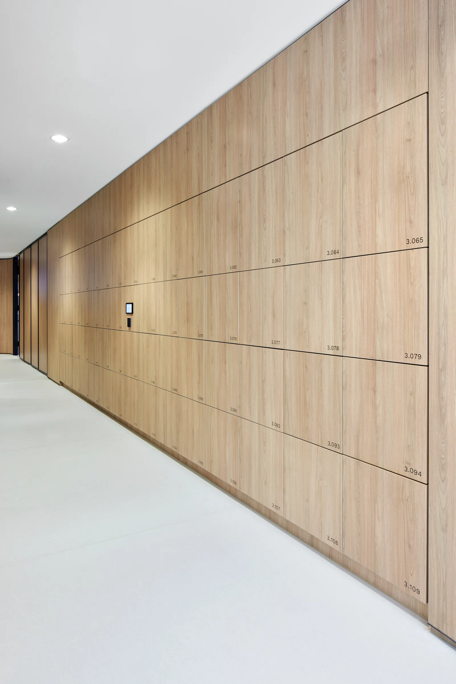 Yellowbox timber smart locker wall
